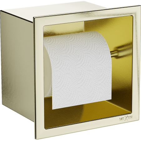 Mexen X-Wall-P tualetinio popieriaus laikiklis, šlifuotas auksinis - 1953