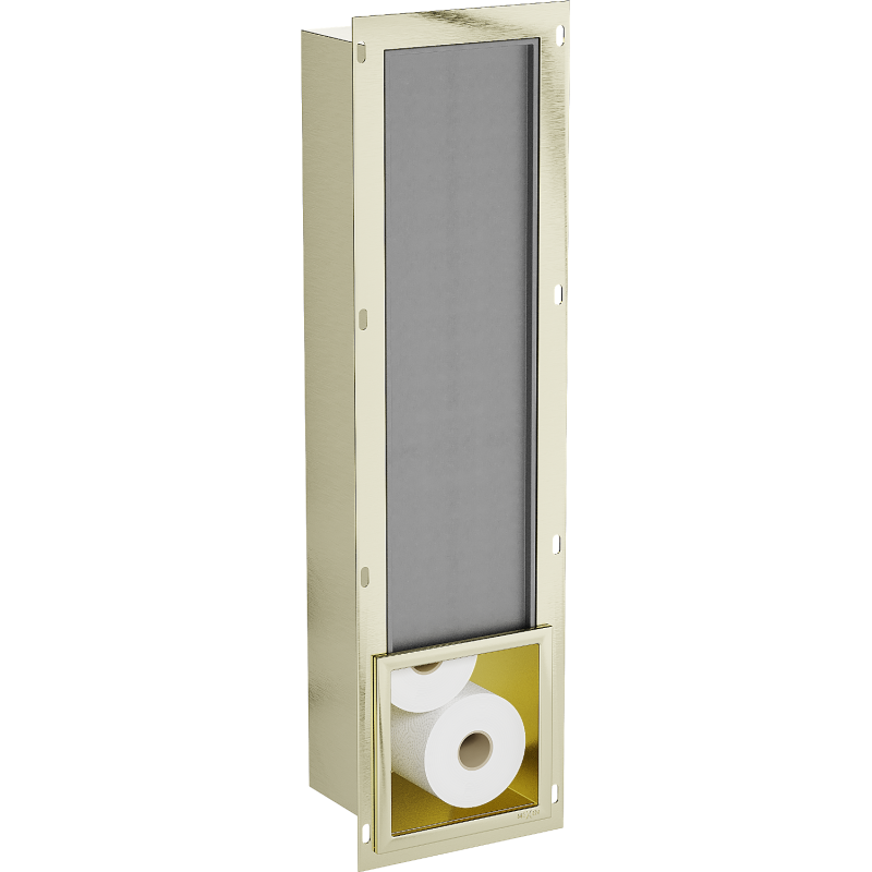 Mexen X-Wall-B tualetinio popieriaus laikiklis, auksinis šlifuotas - 1955