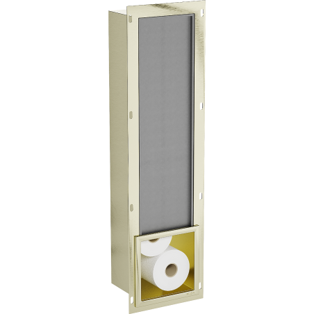 Mexen X-Wall-B tualetinio popieriaus laikiklis, auksinis šlifuotas - 1955