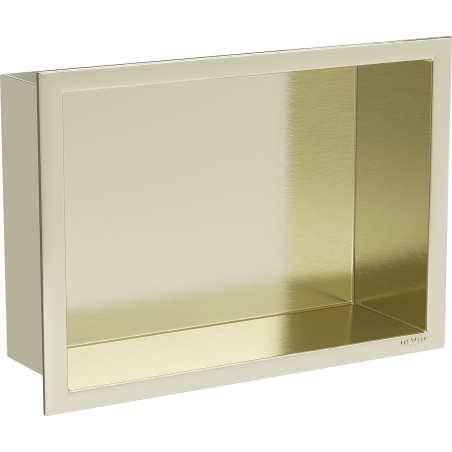 Mexen X-Wall-R nišinė lentyna su apvadu 30 x 20 cm, aukso šlifuota - 1950302010