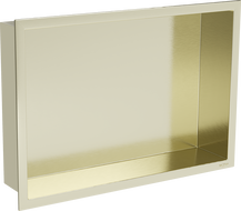 Mexen X-Wall-R nišinė lentyna su apvadu 45 x 30 cm, aukso spalvos šlifuota - 1950453010