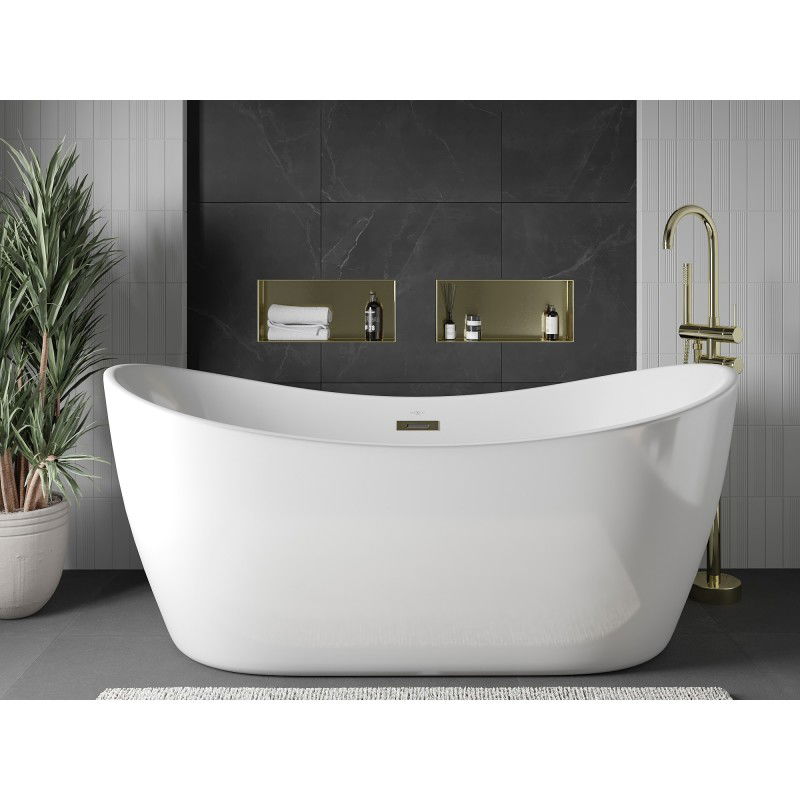 Mexen X-Wall-NR nišos lentyna be apvado 45 x 20 cm, auksinė šlifuota - 1951452010