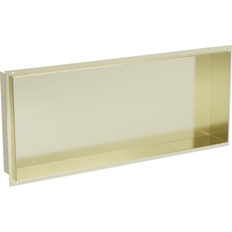 Mexen X-Wall-NR nišinė lentyna be apvado, 75 x 30 cm, auksinis šepečiuotas - 1951753010