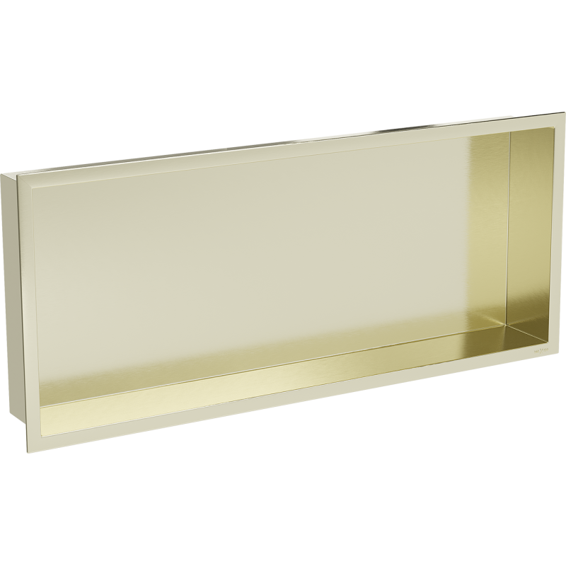 Mexen X-Wall-R įdubusi lentyna su kraštu 75 x 30 cm, auksinė šlifuota - 1950753010