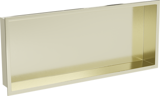 Mexen X-Wall-R įdubusi lentyna su kraštu 75 x 30 cm, auksinė šlifuota - 1950753010