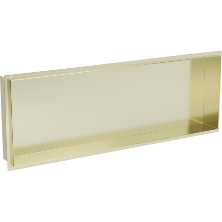 Mexen X-Wall-NR nišinė lentyna be apvado 90 x 30 cm, aukso spalvos šlifuota - 1951903010