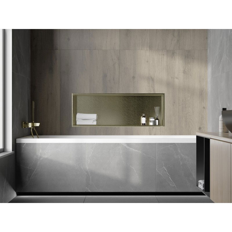 Mexen X-Wall-R nišinė lentyna su apvadu 90 x 30 cm, auksinė šlifuota - 1950903010