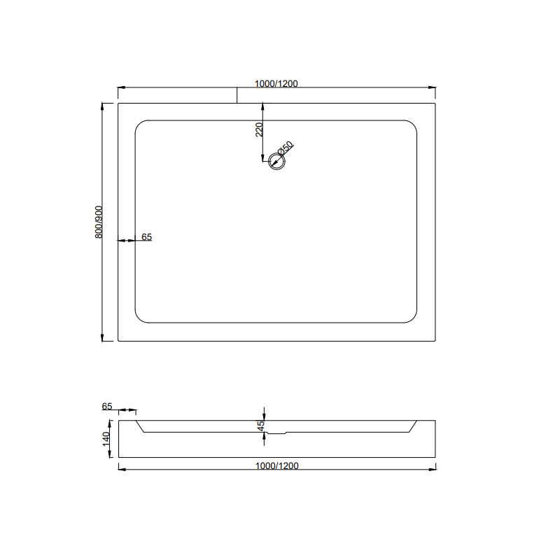 Mexen Apia stumdoma dušo kabina 100 x 80 cm, baltos juostos, chromas + Rio dušo padėklas - 840-100-080-01-20-4510