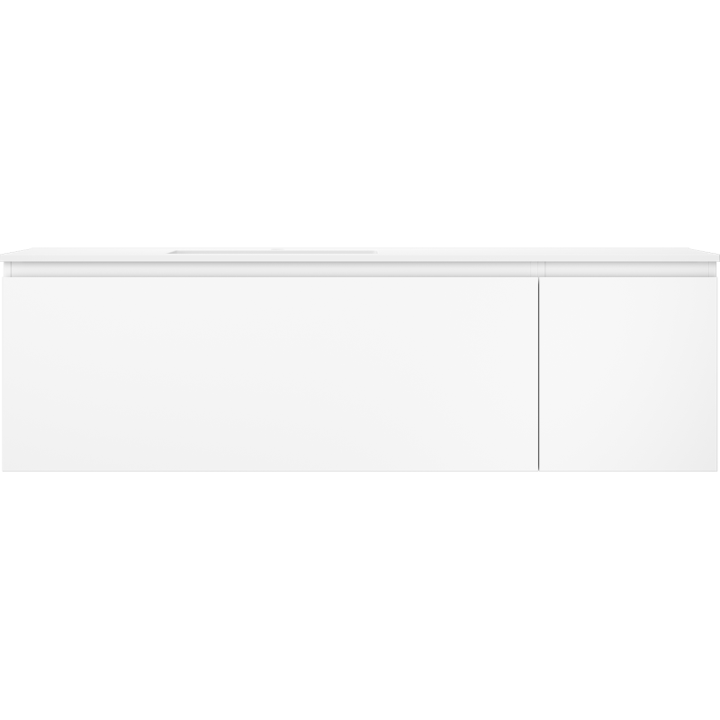 Mexen Orio vonios spintelė 160 cm su Otis kairine kriaukle, 1S, 1D, balta matinė - 91A13-16047-3-BBFF01-W18L01