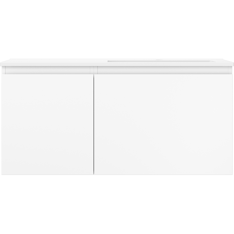 Mexen Orio vonios spintelė 100 cm su praustuvu Otis dešinė, 1S, 1D, balta matinė - 91A13-10047-3-BBFF01-W18P01