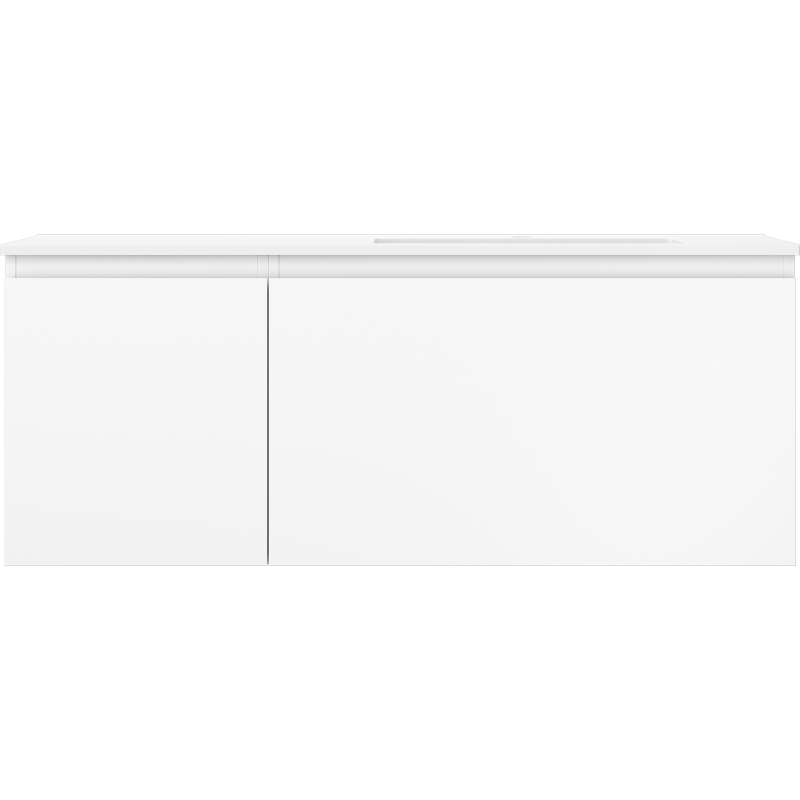 Mexen Orio vonios kambario spintelė 120 cm su Otis priekaline kriaukle, 1S, 1D, balta matinė - 91A13-12047-3-BBFF01-W18P01