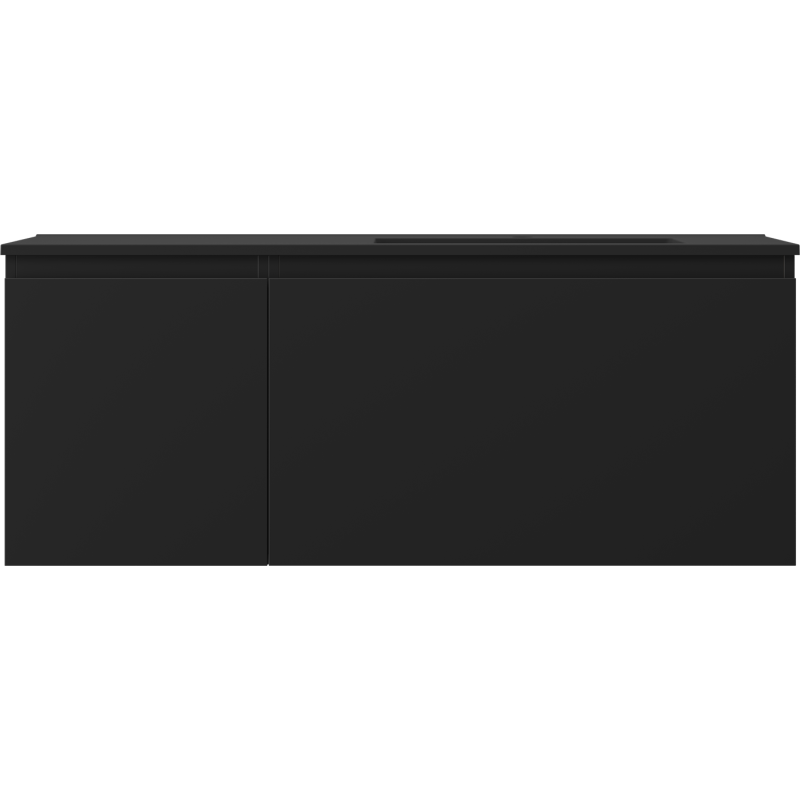 Mexen Orio vonios spintelė 120 cm su Otis dešine kriaukle, 1S, 1D, juoda matinė - 91A13-12047-3-BBFF71-W18P71