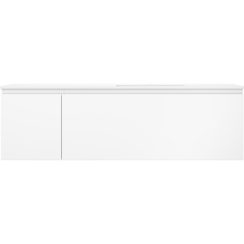 Mexen Orio vonios spintelė 160 cm su Otis dešiniuoju praustuvu, 1S, 1D, balta matinė - 91A13-16047-3-BBFF01-W18P01