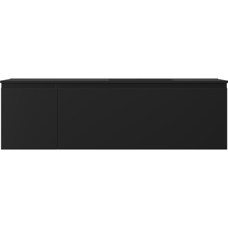 Mexen Orio vonios spintelė 160 cm su dešiniąja Otis kriaukle, 1S, 1D, juoda matinė - 91A13-16047-3-BBFF71-W18P71