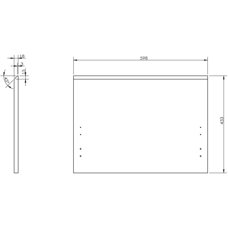 Mexen Rivel vonios spintelė 100 cm su dešiniu praustuvu Otis, 1S, 1D, grioveliuota, balta matinė - 91A23-10047-3-BBFF01-W18P01