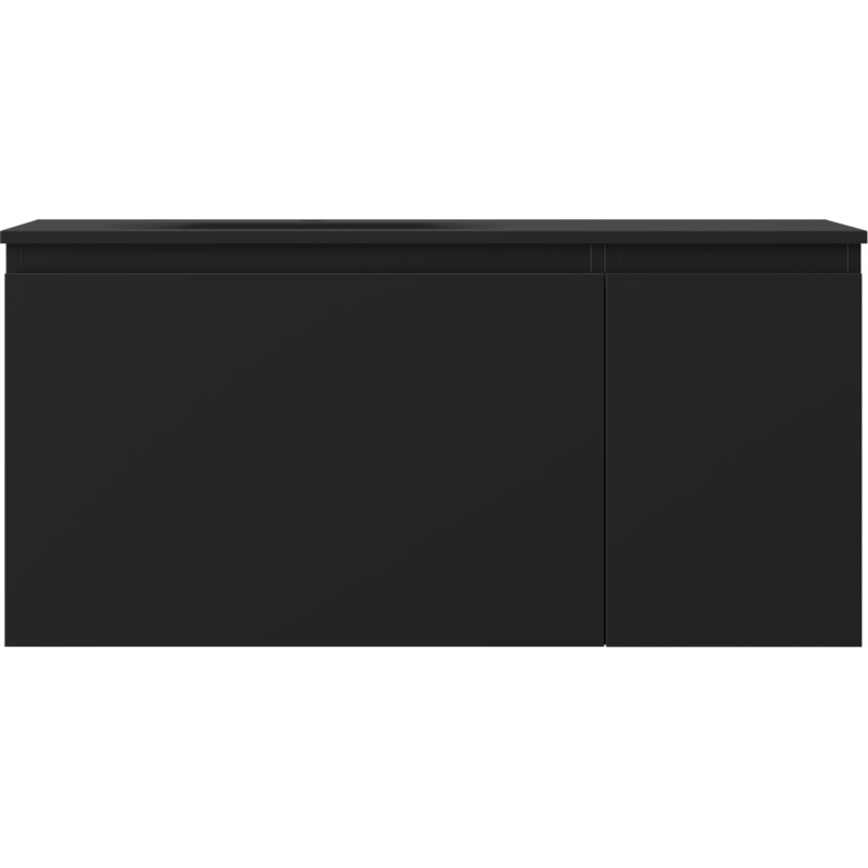Mexen Orio vonios spintelė 90 cm su kairine kriaukle Vela, 1S, 1D, juoda matinė - 91A13-09047-3-BBFF71-W23L71
