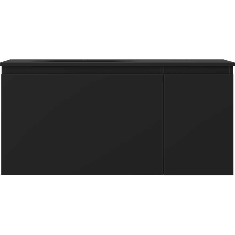 Mexen Orio vonios spintelė 100 cm su kriaukle Vela kairė, 1S, 1D, juoda matinė - 91A13-10047-3-BBFF71-W23L71