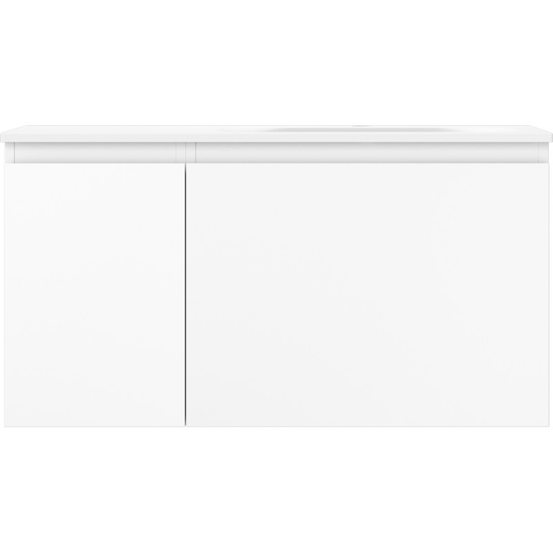 Mexen Orio vonios spintelė 90 cm su dešine kriaukle Vela, 1S, 1D, balta matinė - 91A13-09047-3-BBFF01-W23P01