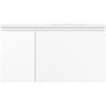 Mexen Orio vonios kambario spintelė 90 cm su kriaukle Vela dešinė, 1S, 1D, baltas matas - 91A13-09047-3-BBFF01-W23P01