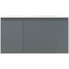 Mexen Orio vonios spintelė 90 cm su Vela kriaukle dešinėje, 1S, 1D, matinė grafito/balta matinė - 91A13-09047-3-BBFF66-W23P01