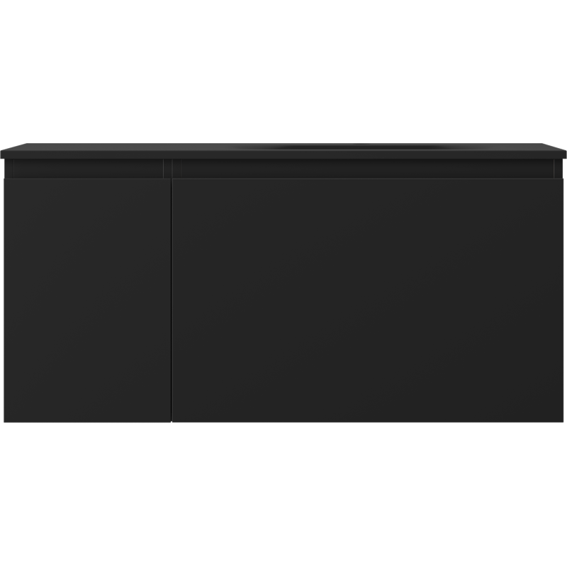 Mexen Orio vonios spintelė 100 cm su Vela praustuvu dešinėje, 1S, 1D, juoda matinė - 91A13-10047-3-BBFF71-W23P71