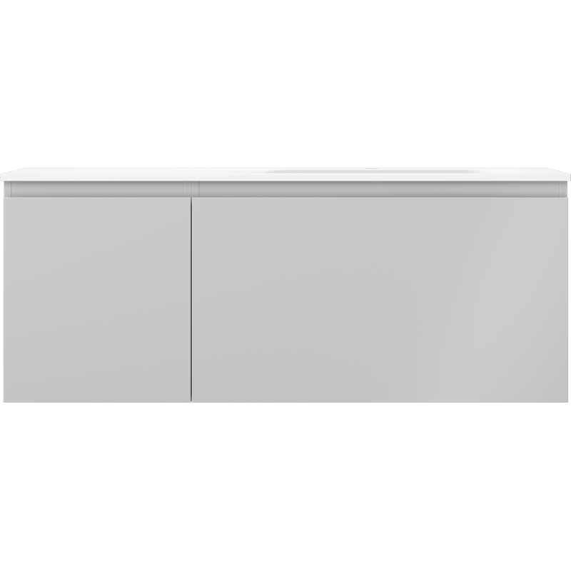 Mexen Orio vonios spintelė 120 cm su kriaukle Vela, dešinė, 1S, 1D, pilka matinė/balta matinė - 91A13-12047-3-BBFF62-W23P01