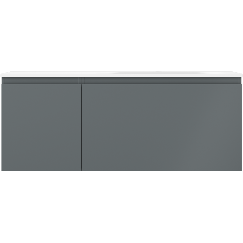 Mexen Orio vonios spintelė 120 cm su kriaukle Vela dešinė, 1S, 1D, grafito matinė/balta matinė - 91A13-12047-3-BBFF66-W23P01