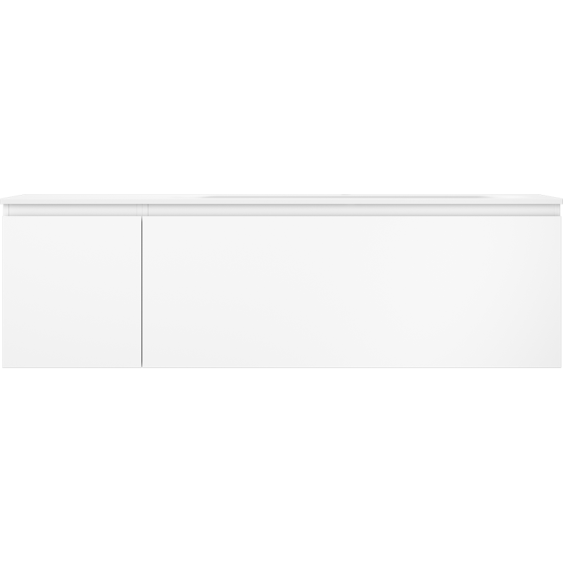 Mexen Orio vonios spintelė 160 cm su Vela praustuvu dešinėje, 1S, 1D, balta matinė - 91A13-16047-3-BBFF01-W23P01