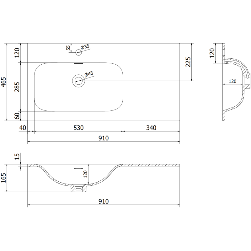 Mexen Rivel vonios spintelė 90 cm su kriaukle Vela kaire, 1S, 1D, rifliuotas, balta matinė - 91A23-09047-3-BBFF01-W23L01