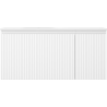 Mexen Rivel vonios spintelė 100 cm su kriaukle Vela kaire, 1S, 1D, gofruota, balta matinė - 91A23-10047-3-BBFF01-W23L01
