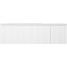Mexen Rivel vonios baldai 160 cm su kriaukle Vela kairine, 1S, 1D, su grioveliais, balta matinė - 91A23-16047-3-BBFF01-W23L01