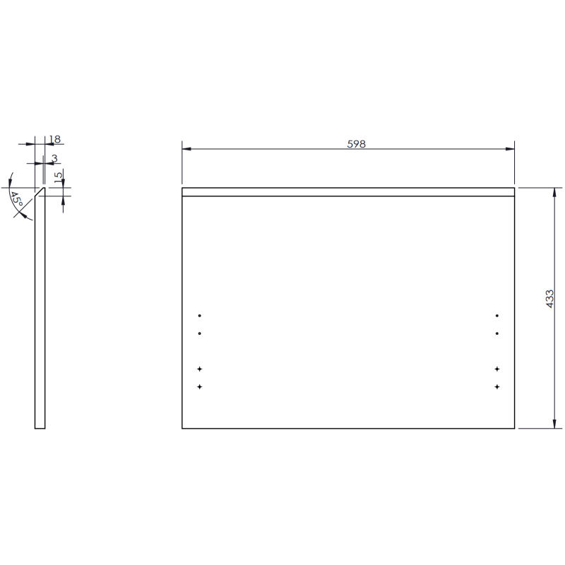 Mexen Rivel vonios spintelė 90 cm su kriaukle Vela dešinė, 1S, 1D, gofruota, pilka matinė/balta matinė