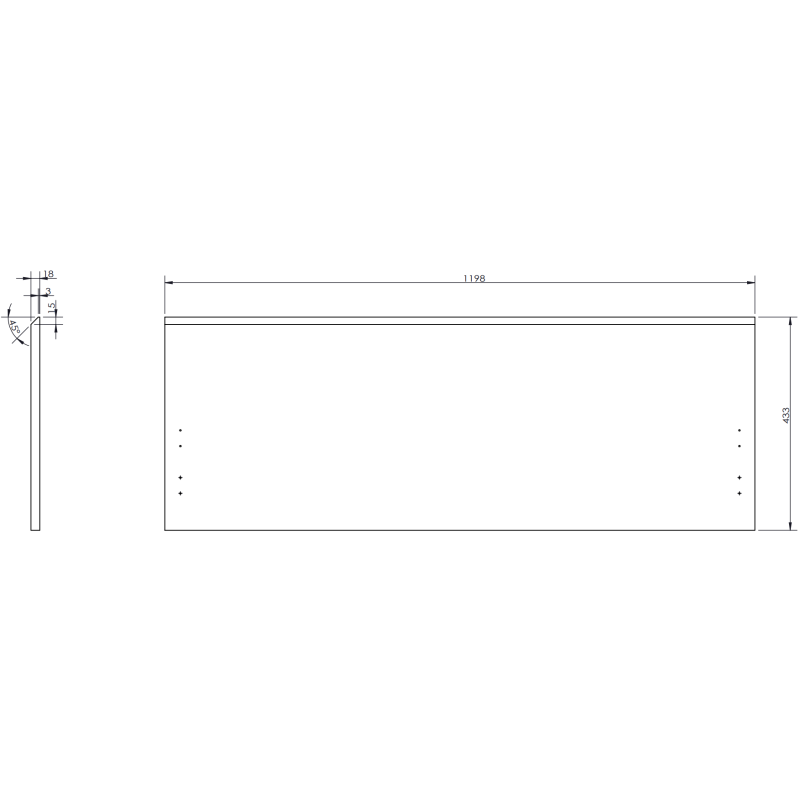 Mexen Rivel voniaus spintelė 160 cm su kriaukle Vela dešinėje pusėje, 1S, 1D, rifliuota, pilka matinė/balta matinė