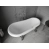 Mexen Retro laisvai pastatoma vonia 150 x 73 cm, balta, chromuotos kojos - 53251507300-00