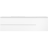 Mexen Orio vonios spintelė 160 cm su kairine Otis kriaukle, 2S, 1D, balta matinė - 91A13-16047-3-BBFFF01-W18L01