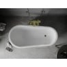 Mexen Retro laisvai pastatoma vonia 150 x 73 cm, balta, auksinės kojos - 53251507300-50