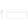 Mexen Orio vonios spintelė 90 cm su dešiniuoju Otis kriaukle, 2S, 1D, balta blizgi - 91A13-09047-3-BBFFF00-W18P00