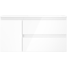 Mexen Orio vonios spintelė 90 cm su Otis praustuvu dešinėje, 2S, 1D, blizgi balta - 91A13-09047-3-BBFFF00-W18P00