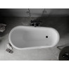 Mexen Retro laisvai pastatoma vonia 150 x 73 cm, balta, juodos kojos - 53251507300-70
