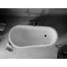 Mexen Retro laisvai stovinti vonia 150 x 73 cm, balta, juodos kojos - 53251507300-70
