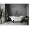 Mexen Retro laisvai stovinti vonia 150 x 73 cm, balta, juodos kojos - 53251507300-70