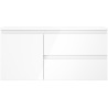 Mexen Orio vonios spintelė 100 cm su dešine Otis praustuve, 2S, 1D, balta blizgi - 91A13-10047-3-BBFFF00-W18P00