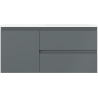 Mexen Orio vonios spintelė 100 cm su dešine kriaukle Otis, 2S, 1D, matinis grafitas/balta mat - 91A13-10047-3-BBFFF66-W18P01