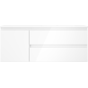 Mexen Orio vonios kambario spintelė 120 cm su kriaukle Otis dešinėje, 2S, 1D, blizgi balta - 91A13-12047-3-BBFFF00-W18P00