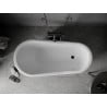 Mexen Retro laisvai stovinti vonia 150 x 73 cm, balta/juoda, juodos kojelės - 53251507375-70