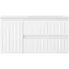 Mexen Rivel vonios spintelė 90 cm su Otis dešinia kriaukle, 2S, 1D, grioveliais, balta matinė - 91A23-09047-3-BBFFF01-W18P01