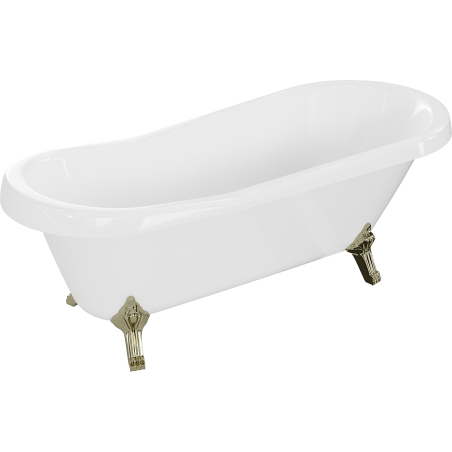 Mexen Retro laisvai stovinti vonia 170 x 75 cm, balta, auksinės kojos - 53251707500-50