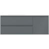 Mexen Orio vonios spintelė 120 cm su Vela kriaukle kairėje, 2S, 1D, grafito matinė/balta matinė - 91A13-12047-3-BBFFF66-W23L01