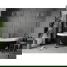 Mexen Retro laisvai pastatoma vonia 170 x 75 cm, Balta/Juoda, kojelės Chromo - 53251707575-00