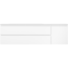 Mexen Orio vonios kambario spintelė 160 cm su Vela kriaukle kairė, 2S, 1D, balta matinė - 91A13-16047-3-BBFFFF01-W23L01